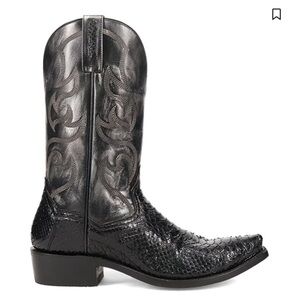 Black Western Boots 
EXOTIC PYTHON WESTERN BOOTS